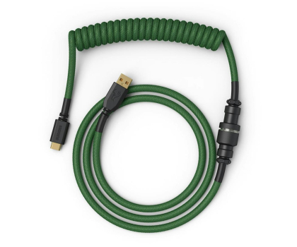 Kable do klawiatur Glorious Coiled Cable Forest Green